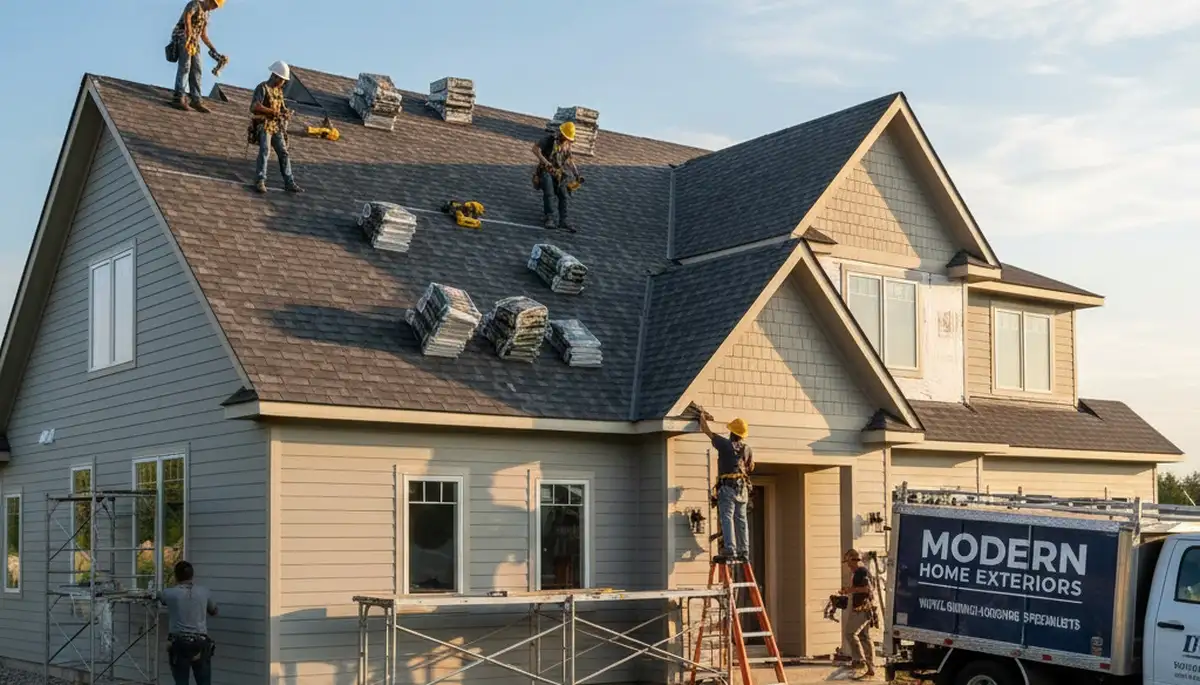Roof replacement and vinyl siding installation by Next Level Exteriors in Cleveland, OH