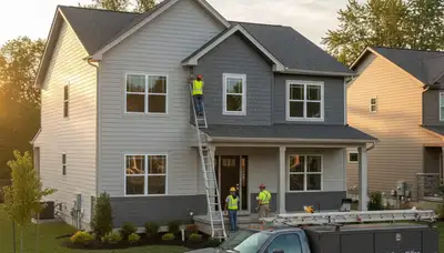 Professional vinyl siding installation on residential home exterior in Cleveland, Ohio