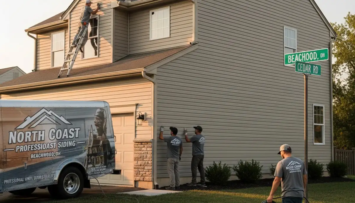 Professional vinyl siding installation on Cleveland, OH home exterior