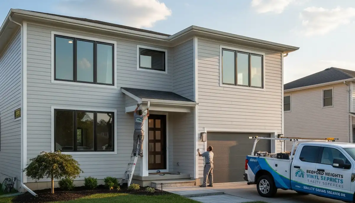 Professional vinyl siding installation on residential home in Cleveland, Ohio