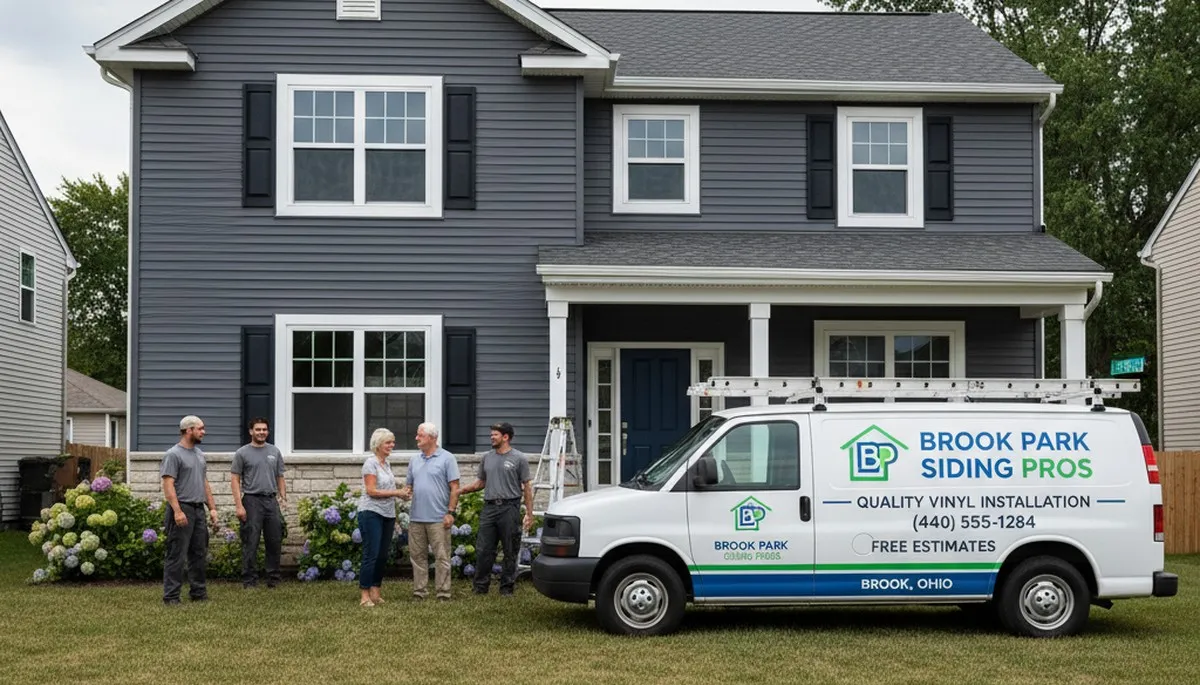 Professional vinyl siding installation on a home exterior in Cleveland, OH