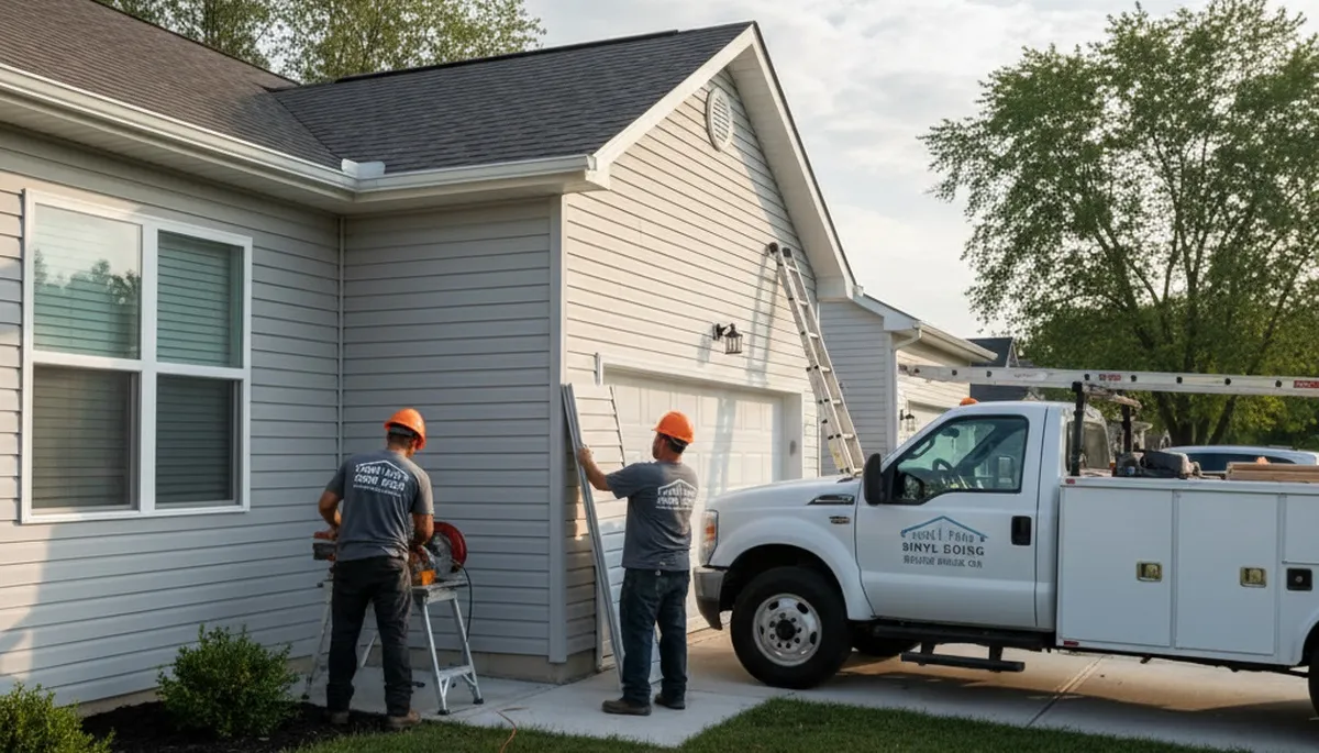 Professional vinyl siding installation on residential home exterior in Cleveland, OH