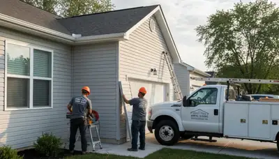 Professional vinyl siding installation on residential home exterior in Cleveland, OH