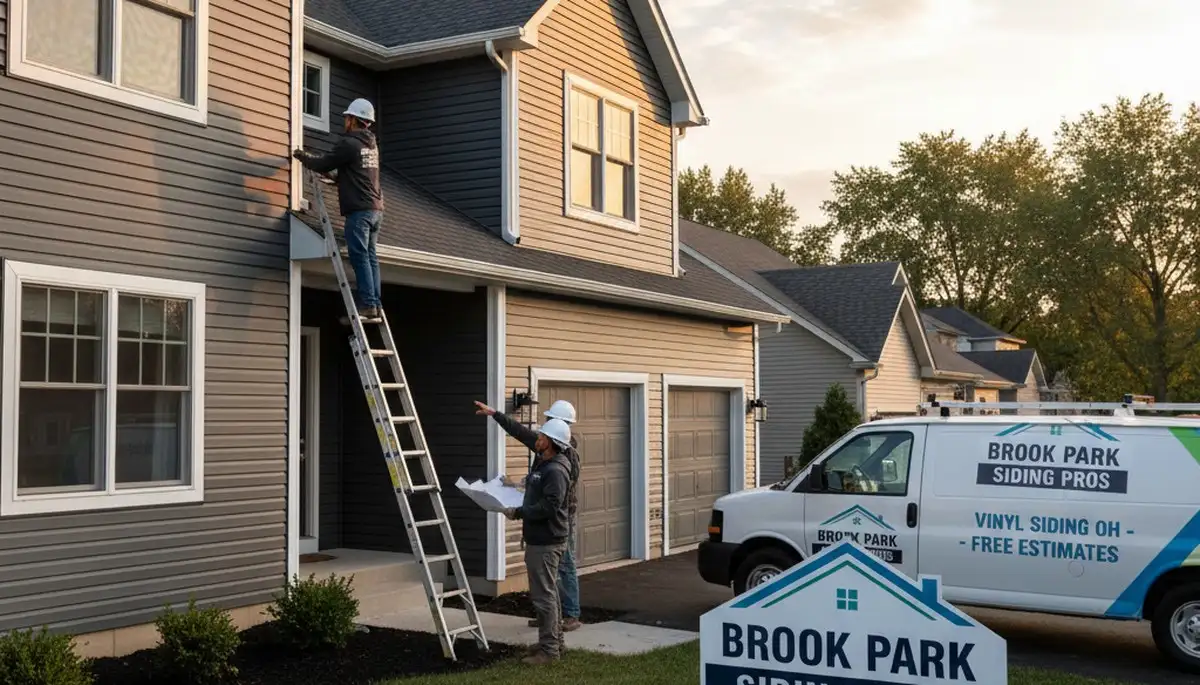 Vinyl siding installation on residential home exterior in Cleveland, OH