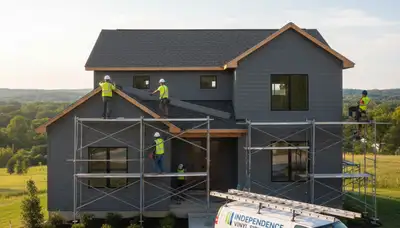 Professional vinyl siding installation on home exterior in Cleveland, OH
