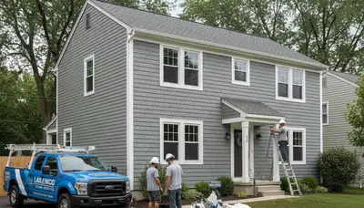 Vinyl siding installation on residential home exterior in Cleveland, OH
