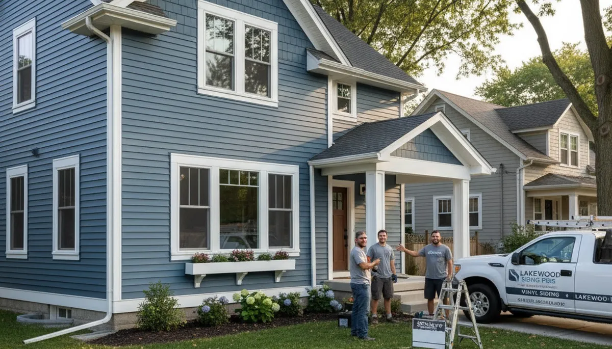 Professional vinyl siding installation on residential home exterior in Cleveland, Ohio