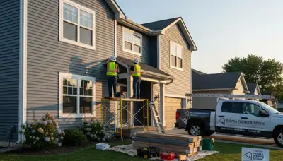 Professional vinyl siding installation on residential home exterior in Cleveland, Ohio