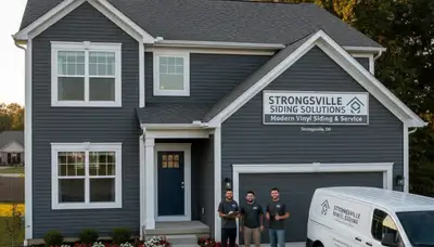Professional vinyl siding installation on home exterior in Cleveland, OH
