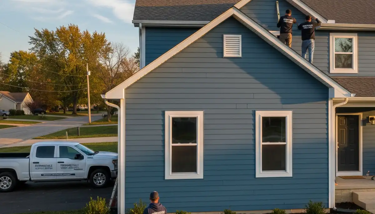 Professional vinyl siding installation on home exterior in Cleveland, OH