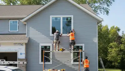 Professional window installation in Cleveland, OH for durable vinyl siding homes