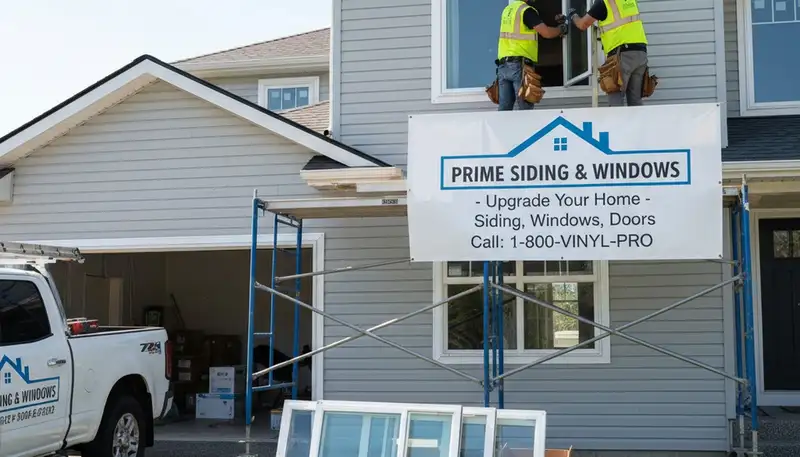 Professional window replacement and vinyl siding upgrade in Cleveland, OH home exterior